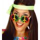 Gafas hippie multicolor paz