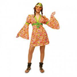 Disfraz hippie flower mujer
