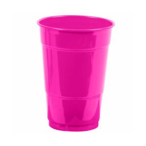 Vaso peque?o fucsia 10 und