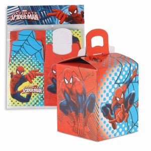 Paquete cajitas spiderman 4 und peq