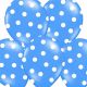 Globos puntos azul claro 12 und