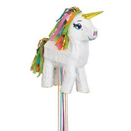 Piñata unicornio blanca
