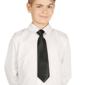 Corbata negra infantil 30cm