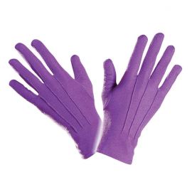 Guantes violetas cortos