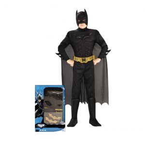 Disfraz batman rises musculos caja