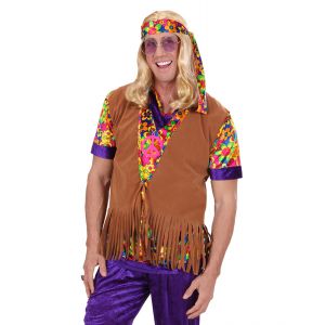 Chaleco hippie con cinta