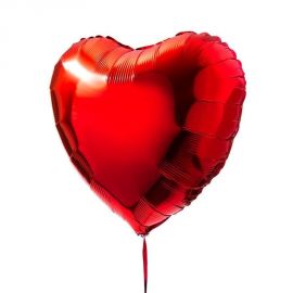 Globo helio corazon jumbo rojo