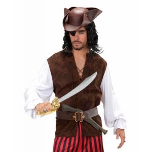 Camisa con chaleco pirata adulto