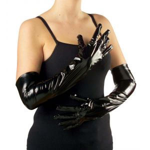 Guantes de vinilo negros 56cm