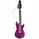 Guitarra inflable rosa redonda