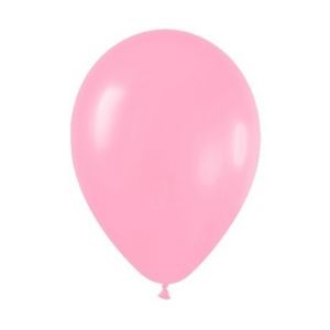 Globos rosa solido 12 und