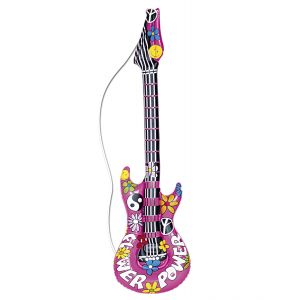 Guitarra inflable hippie