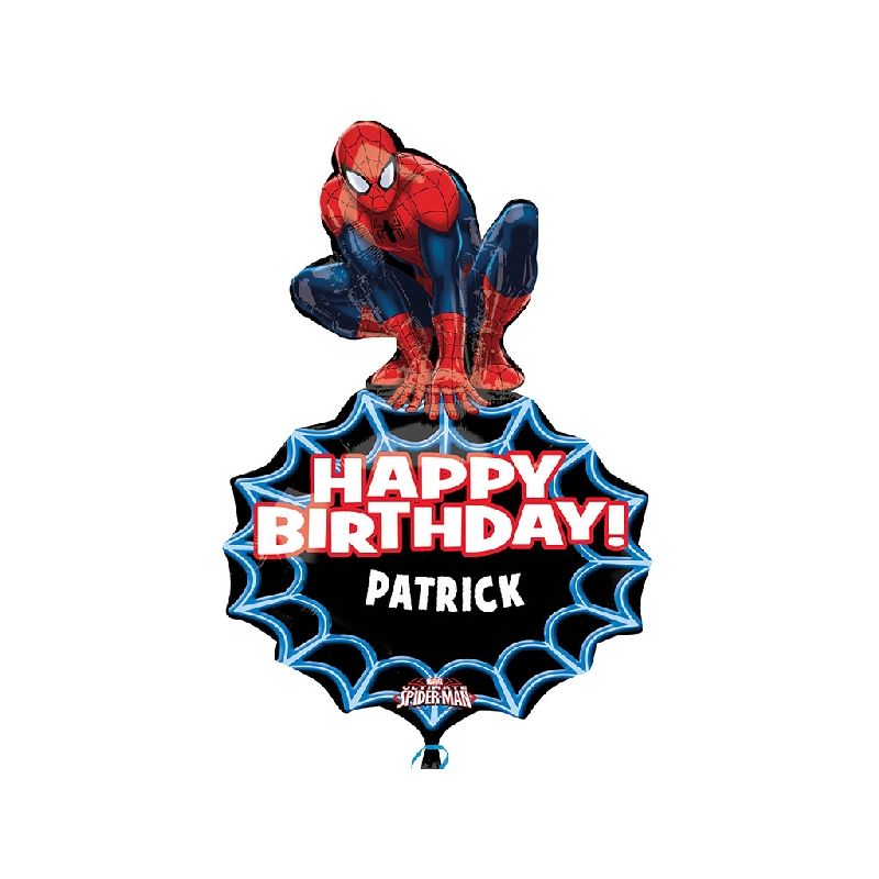 Globos Spiderman con Helio para Cumpleaños