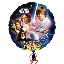 Globo helio musical star wars