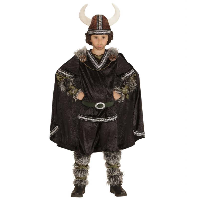 Fácil de comprender Credo Guinness disfraz vikingo negro infantil