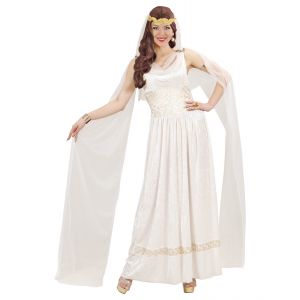 Disfraz emperatriz romana blanca