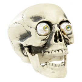 Calavera pvc con ojos realistas 21cm