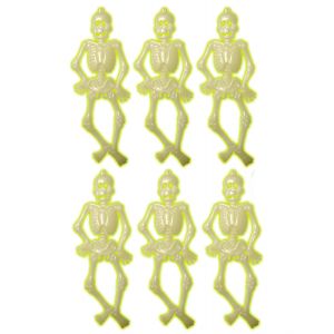 Set esqueletos fluorescentes 6 und 15cm