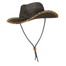 Sombrero vaquero simil piel leopardo