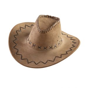 Sombrero vaquero agamuzado marron