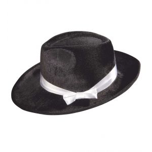 Sombrero gasnter negro terciopelo