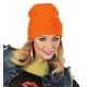 Gorro fluorescente naranja