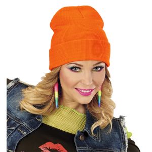 Gorro fluorescente naranja