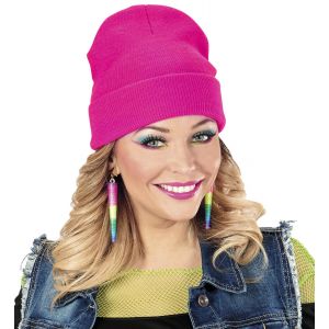 Gorro rosa neon