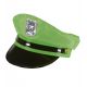 Sombrero policia verde neon