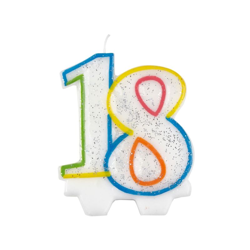 Vela cumpleaños número 18 Creative Converting