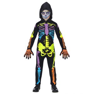 Disfraz esqueleto colores inf
