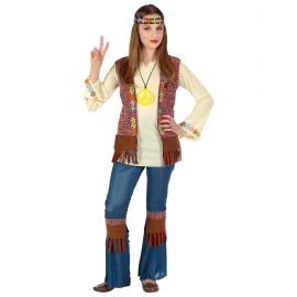Disfraz hippie niña vaquera