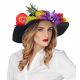 Sombrero mujer negro personalizable