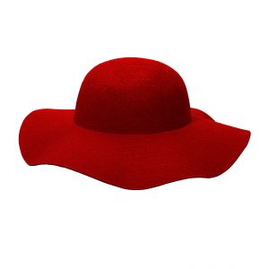 Sombrero mujer rojo personalizable