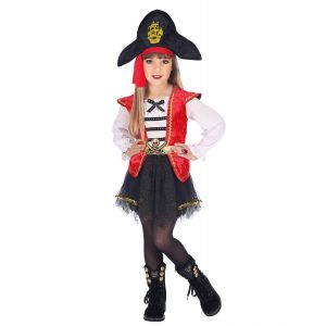 Disfraz pirata niña capitán