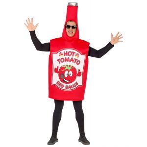 Disfraz bote de ketchup
