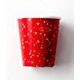 Vasos chupito rojo pack 8 und