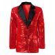 Chaqueta lentejuelas roja m-l