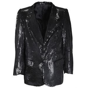 Chaqueta lentejuelas negra deluxe