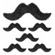 Set 6 bigotes negros