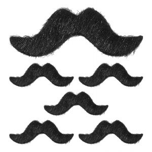 Set 6 bigotes negros