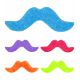 Set 5 bigotes colores