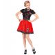 Disfraz pin up rojo y negro