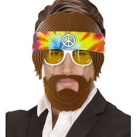 Gafas hippies con barba