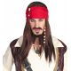 Peluca pirata con banda caribeño
