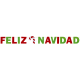 Guirnalda feliz navidad fieltro