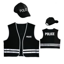 Gorra y chaleco policia adt