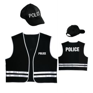 Gorra y chaleco policia adt