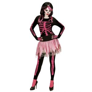 Disfraz esqueleto rosa adt
