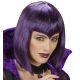 Peluca vampiresa gotica violeta